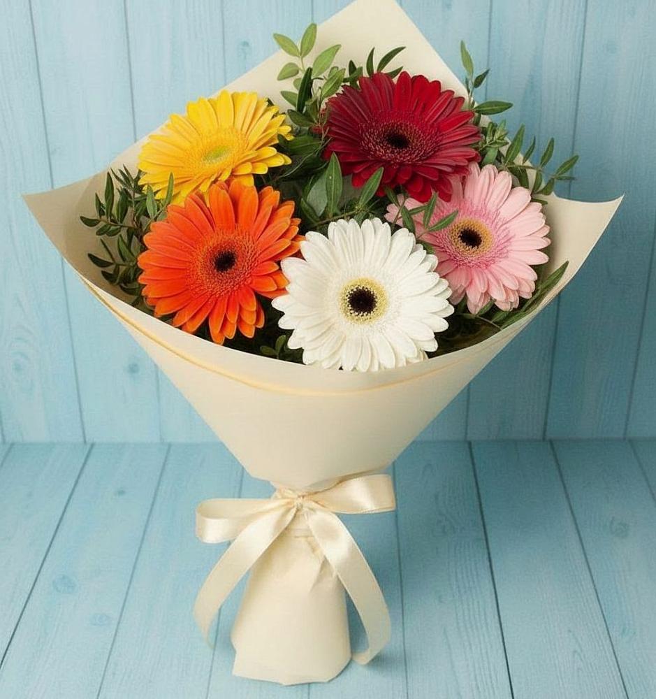 Букет цветов из: Герберы в Малино
