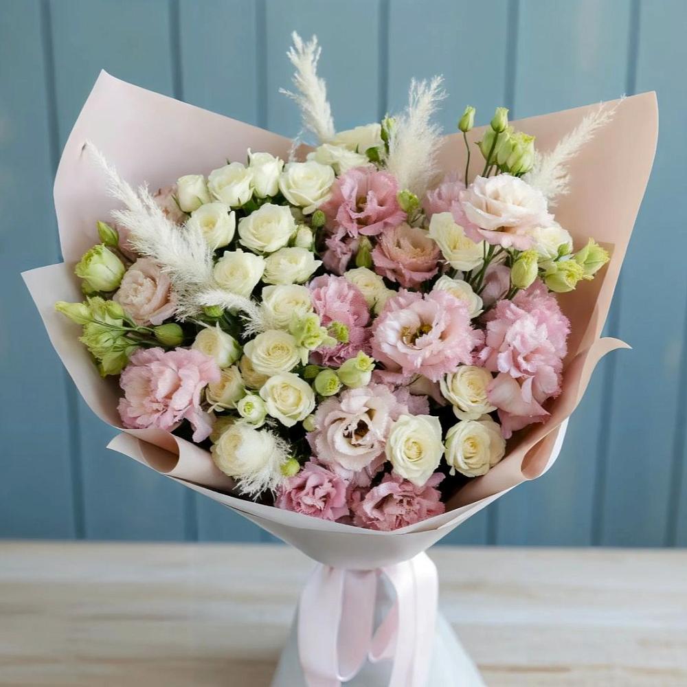 Букет цветов из: Альстромерии и Розы в Малино