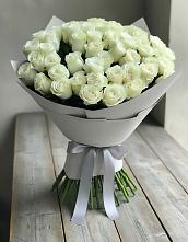 Букет 35 Белых роз #REPLACE_PRED# Малино
