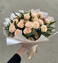Букет Кремовые розы Латте в Малино
