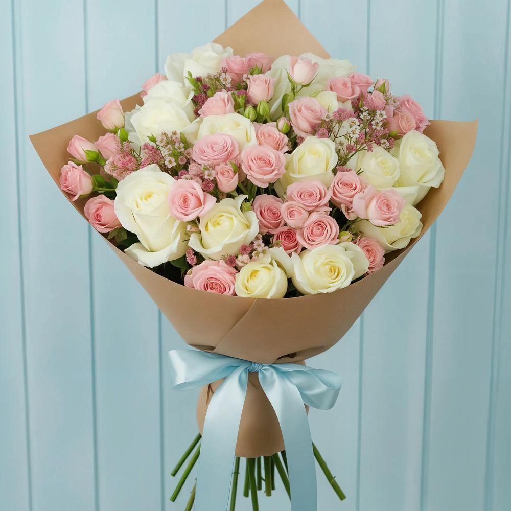 Букет цветов из: Розы в Малино