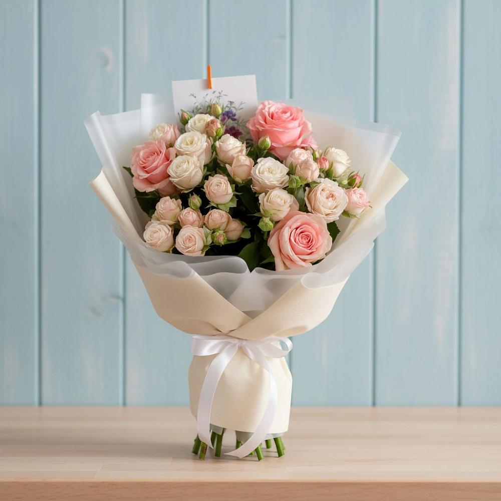 Букет цветов из: Розы в Малино