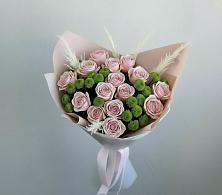 Букет цветов из:  Розы и Хризантемы в Малино