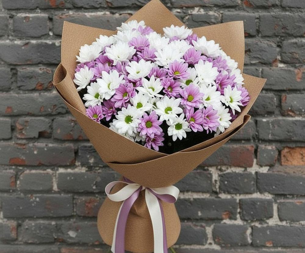 Букет цветов из: Хризантемы в Малино