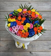 Букет цветов из:  Розы и Хризантемы в Малино