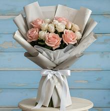 Букет цветов из:  Розы #REPLACE_PRED# Малино