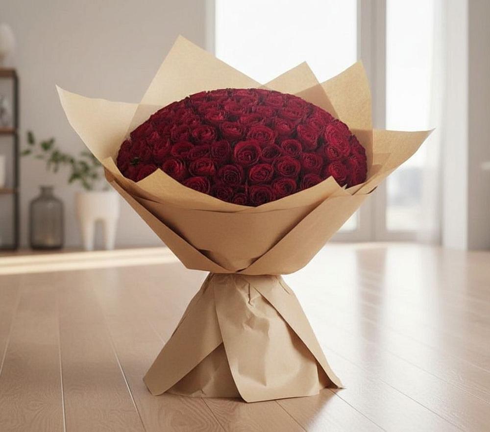 Букет 101 Красная роза в Малино